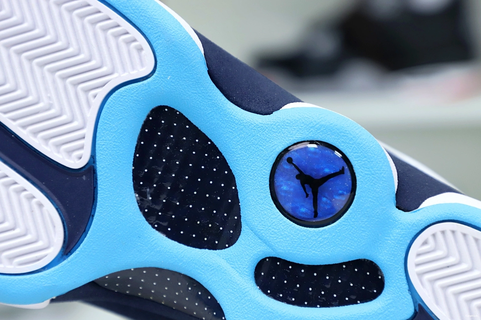 BLUE JORDAN 13 AIR WHITE OBSIDIAN RETRO 414571-144 POWDER 0707
